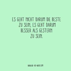 a green background with the words,'e is get night darm die beste zu