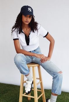 Vintage-inspired polo updated with a modern, cropped fit and lowered neckline Buttery-soft, breathable Tencel ™ fabric The model is 5'9" and wearing a size XS Trendy White Collared Cropped Shirt, Sporty Cropped Shirt For Streetwear, Fitted Collared Athleisure Tops, Fitted Polo Shirt For Streetwear, White Relaxed Fit Sporty Cropped Shirt, Sporty White Cropped Shirt With Relaxed Fit, Sporty Fitted Cropped T-shirt For Spring, White Sporty Cropped Shirt With Relaxed Fit, Sporty Fitted Black Cropped Shirt