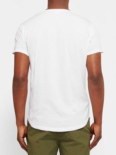 Shop ORLEBAR BROWN OB-T Slim-Fit Cotton-Jersey T-Shirt, Explore the latest in-season ORLEBAR BROWN collection today on MR PORTER No Time To Die, Orlebar Brown, Plain Tshirt, On Holiday, James Bond, Everyday Wardrobe, T Shirt For Men, Mr Porter, Swim Shorts