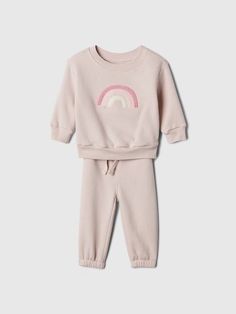 Baby Fleece Two-Piece Outfit Set | Gap Factory Outfit Set, Two Piece Outfit, Drop Shoulder, Outfit Sets, Baby Clothes, Gap, Two Piece, Long Sleeves, Crew Neck