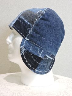 "Welcome to Victory caps! We design custom high quality welder/industrial caps that are 100% cotton, reversible and made to order to your size of choice.  PRODUCT DESCRIPTION: All caps are dual layer 4 panels made high quality durable fabrics, reinforced triple layer bill for added sturdiness. Please Note that Denim color will vary according to availability amd is made with real 100% Denim/ Blue jeans fabric All caps are a standard crown fit that cover the ears with an approximate depth of 7\" inches. SIZING: For a proper fit, please measure your head at the widest points and refer to size chart located in the images for most accurate fit.  CUSTOM REQUESTS: Need special sizing or have a custom request? Custom request are welcome! Please feel free to contact me and I'll do my best accommoda Reversible Cap One Size Fits Most, Blue Reversible Hat One Size Fits Most, Reversible Cap Hat, Reversible 5-panel Hat One Size Fits Most, Reversible One Size Fits Most 5-panel Hat, Blue Reversible Hat, One Size Fits Most, Blue Reversible Hat One Size, Reversible Blue Outdoor Hat, Reversible 5-panel Hats