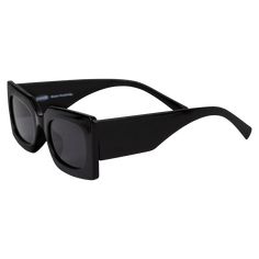 Stand out in these sunglasses. One of our favorite styles is back and better in a staple colorway, Black. Bold square silhouette sunglasses 100% UV-protected Thick plastic molded frames: black frame, black lens Dimensions: 5.75" wide x 1.75" tall x 6" long ALL SALES ARE FINAL. Plastic Molds, Black Sunglasses, Plain Black, Black Frame, Mockup, Sunglasses, Square, Frame, Black