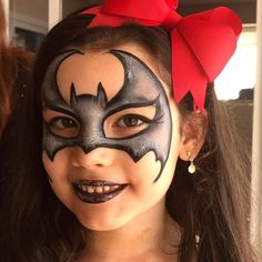 Kid Face Painting Ideas, Halloween Makeup Kids Girls Easy, Face Paint Halloween Kids, Kids Halloween Face Painting, Halloween Make Up For Kids, Face Painting Ideas For Kids Halloween, Halloween Makeup Children, Simple Halloween Face Paint