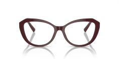 Elevate your look with these Tiffany & Co. TF2241B eyeglasses. The cat eye shape adds a touch of vintage glamour, while the polished finish and strass detailing on the frames exude elegance. The frame color in burgundy is a striking choice that will make you stand out from the crowd. Crafted from durable acetate, this pair is designed to last for years to come. Embrace sophistication with these exquisite eyeglasses. Tiffany Eyeglasses, Cat Eye Shape, High Cheekbones, Women Eyeglasses, Eye Shape, Vintage Glamour, Tiffany Blue, Tiffany & Co., Purple Color