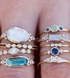 JEWELRY - Rings - Audry Rose Moonstone Ring, Different Types