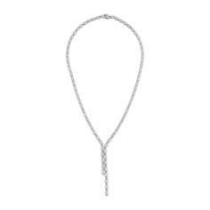 Marquise Diamond Lariat Necklace Luxury Diamond Necklace With Marquise Cut, Luxury White Gold Long Drop Lariat Necklace, Luxury White Gold Lariat Necklace With Long Drop, Luxury Long Drop Lariat Necklace In White Gold, Luxury Baguette Diamond Necklace For Party, Formal Long Drop Necklaces In Fine Jewelry Style, Luxury Marquise Diamond Cut Necklace, Luxury Lariat Diamond Necklace As Gift, Luxury Lariat Diamond Necklace Gift