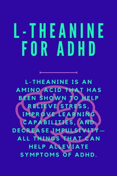 L-theanine is an amino acid found in green tea, and it has been shown to help people with ADHD. It helps calm the mind and reduces anxiety—which can be a huge problem for people with ADHD. In fact, L-theanine is also often used as an anti-depressant. Calm The Mind, Mental Health Facts, L Theanine, Amino Acid, Mental And Emotional Health, Health Facts, Holistic Healing, Help People, What’s Going On