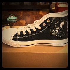 Brand New, Never Worn Women’s High Top Shoes Size 5.5 New Star Wars, Star Wars Darth, Star Wars Darth Vader, New Star, Shoes Color, High Top Shoes, Top Shoes, High Top, Womens Shoes Sneakers