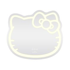 an image of a hello kitty light up wall decal on a white background with the word hello kitty written across it