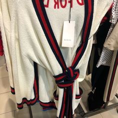 Retail Is $3,600 Gucci Designer V-neck Cardigan, Gucci V-neck Winter Outerwear, Gucci Casual Winter Cardigan, Casual Gucci Cardigan For Winter, Gucci Casual Fall Cardigan, Casual Gucci Cardigan For Fall, Designer White Fall Cardigan, Designer White Cardigan For Fall, Gucci Luxury Winter Cardigan