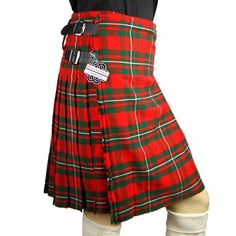 MacGregor Modern Premium Kilt - Highland Kilt Company Red Scottish Style Fitted Bottoms, Red Tartan Fitted Bottoms, Macgregor Tartan, Clan Macgregor, Modern Kilts, Tartan Kilt, Waist Measurement, Kilt, Measurement Length