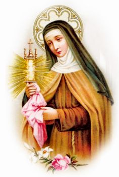 an image of the virgin mary holding a candle