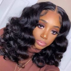 Kręcony Bob, Brazilian Loose Wave, Loose Deep Wave, Corte Bob, Loose Waves Hair, Curly Bob Wigs, Virgin Hair Wigs, Bob Lace Front Wigs, Body Wave Wig