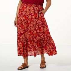 Antthony Tiered Skirt with Pockets  A tiered maxi skirt is a true staple of chic, laid-back summer style — Antthony's textured cotton dobby version is a breezy piece that will make every outfit feel vacation-ready. Relaxed Tiered Maxi Skirt For Vacation, Tiered Maxi Skirt For Vacation With Relaxed Fit, Tiered Beach Maxi Skirt, Casual Tiered Maxi Skirt For Beach, Tiered Lined Skirt For Beach, Summer Tiered Bottoms For Vacation, Summer Vacation Tiered Bottoms, Casual Tiered Maxi Skirt For Beach Season, Beach Season Tiered Maxi Skirt For Day Out