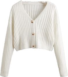 It's super soft and comes in multiple colors. It also has a 4 star rating. Gingham Cardigan, Shein Fashion, Soft Knit Cardigan, Cardigan Crop Top, Cardigan Sweaters, Cropped Cardigan Sweater, Cardigan Crop, Sweater Brands, White Cardigan