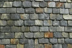 an image of a stone wall that looks like it is made out of rocks