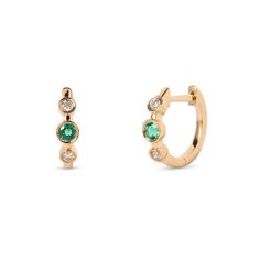 DETAILS Metal - 14k yellow gold Stone(s) - 0.13tcw sapphires with 0.08tcw diamonds 0.09tcw emeralds with 0.08tcw diamonds 11mm huggie hoop earrings WHY WE LOVE IT Sure to be a new LPJ staple! These dainty huggie hoops have alternating bezel set diamonds and gemstones lining the outer hoop - available in classic blue sapphire or green emerald. The perfect pop of color to add to your ear party. SHIPPING + RETURNS Learn about our Return + Exchange Policy here. LET'S CHAT! Don't see your size? Curio Yellow Gold Diamond Earrings With Birthstone, Yellow Gold Birthstone Huggie Earrings, Yellow Gold Birthstone Huggie Earrings For Anniversary, Anniversary Yellow Gold Huggie Earrings With Birthstone, Yellow Gold Emerald Huggie Jewelry, 14k Gold Huggie Earrings With Birthstone For Anniversary, 14k Gold Bezel Set Huggie Earrings, Fine Jewelry Huggie Earrings With Birthstone, Yellow Gold Diamond Huggie Earrings With Bezel Setting