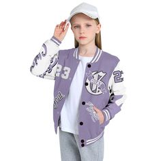 Brand Dunkare Low Pure Violet 11s Varsity Jacket The G.O.A.T Flight Streetwear All Over Print Baseball Varsity Jacket Varsity Windbreaker With Letter Print, Varsity Windbreaker With Letter Print Long Sleeves, Varsity Purple Outerwear For Fall, Purple Varsity Outerwear For Fall, Sports Outerwear With Patchwork And Long Sleeves, Sports Long Sleeve Patchwork Outerwear, Long Sleeve Patchwork Sports Outerwear, Sporty Long Sleeve Outerwear With Letter Print, Varsity Outerwear With Letter Print