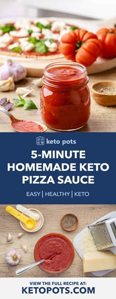 the 5 minute homemade keto pizza sauce recipe