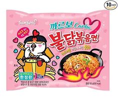 Samyang Ramen, Hot Chicken Flavor Ramen, Fried Ramen, Pasta Alla Carbonara, Ramen Stir Fry, Chicken Carbonara, Korean Noodles, Spicy Ramen, Bawang Bombay