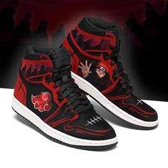 Pain Akatsuki Jd Sneakers Custom Naruto Anime Shoes Casual Custom Sneakers With Anime Print For Sports, Black Anime Style Sneakers For Streetwear, Anime Style Sneakers With Round Toe For Streetwear, Black Anime Print High-top Sneakers For Streetwear, Custom Anime Print Lace-up Sneakers For Streetwear, Black High-top Sneakers With Anime Print For Streetwear, Anime Style Low-top Streetwear Sneakers, Anime Style Low-top Sneakers For Streetwear, Black Custom Sneakers With Anime Print For Streetwear