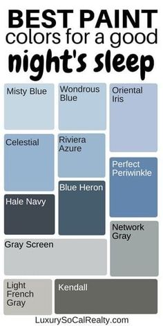 the best paint colors for a good night's sleep blue hues and neutrals