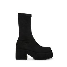 ZURI BLACK Edgy Fashion Chic, Trendy Womens Shoes, Women's Booties, Steve Madden Store, Platform Ankle Boots, Black Platform, Womens Ankle Boots, Womens Boots Ankle, Steve Madden Shoes