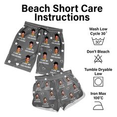 Are you ready for the summer? Our Personalized Beach Shorts would be the coolest must-have items in summer that can break your beach look with unique designs, matching styles available in both men and women.
All of our Beach Shorts are made with our comfort for daily wearing, whether heading to the beach or the pool or just lounging around on a hot day. You can wear them as a team with your friends and family on your summer holiday, trip, vacation, honeymoon, etc.

Message: 

"I Love My Lover
I Vacation Bottoms With Letter Print, White Letter Print Bottoms For Beach Season, White Letter Print Shorts For Beach Season, White Letter Print Shorts For The Beach, White Letter Print Shorts For Beach, White Beach Shorts With Letter Print, Vacation Letter Print Shorts, Summer Vacation Shorts With Letter Print, Beach Bottoms With Letter Print And Short Length