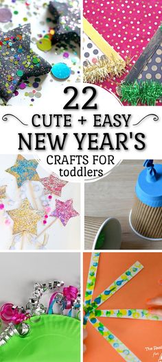 some crafts for toddlers to make with paper, scissors and other crafting supplies