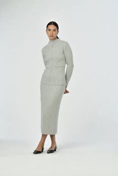 This chic sweater features an elevated mock neckline and a soft ribbed knit that exudes luxury. The secret ingredient? A dreamy blend of wool and cashmere that keeps you snug and stylish all winter long. And guess what? It even has a side pocket for that extra dash of flair! *All sale items are final sale* 35% Cotton 27% viscose 27% nylon 7.5% wool 3.5% cashmere Hand wash Tube Skirt, Timeless Wardrobe Staples, Chic Top, Secret Ingredient, Mock Neckline, Mens Skin Care, Mock Neck Sweater, Cami Tanks, Side Pocket