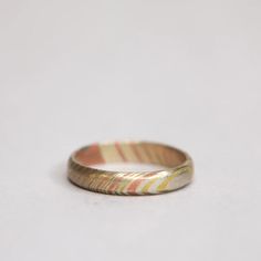 Mokume Gane 3 mm Stackable Ring | Patrick Adair Designs | Handmade Adjustable Brass Stackable Wedding Rings, Artisan Brass Ring For Anniversary, Silver Patina Jewelry For Weddings, Artisan Brass Rings For Anniversary, Adjustable Patina Jewelry For Anniversary, Stackable Brass Rings For Wedding, Stackable Brass Rings For Anniversary, Brass Stackable Wedding Rings, Stackable Brass Wedding Rings