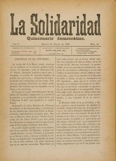 an old newspaper with the title la solidaridad quinecario emocifico