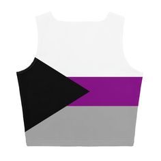 Show off your demisexuality with this demisexual pride flag crop top. Perfect demi pride parade outfit, pride month top and summer festival wear. GENERAL DESCRIPTION:Soft and stretchy cropped tank top with a comfortable body hugging fit. If you require a tighter fit we recommend sizing down but please check the measurements in the size guide before making your purchase.STYLE GUIDE• Sleeveless crop top• Form fitting but not tight• Soft and stretchy material• Inside whiteMATERIAL• 82% polyester/18 Summer Fitted Color Block Crop Top, Fitted Color Block Crop Top For Summer, Stretch Color Block Crop Top For Summer, Summer Stretch Color Block Crop Top, Color Block Stretch Crop Top For Summer, Fitted White Rave Tops, Fitted Color Block Cropped Top, Fitted White Color Block Crop Top, Fitted Tops For Pride