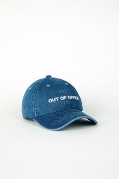 Literally the first thing I learned how to do in G-mail was set my OUT OF OFFICE notice. Cotton/Spot Clean One size. Adjustable at back Embroidered in the USA All purchases on our site at a discount of greater than 30% are final sale. FREE DOMESTIC SHIPPING AND RETURNS ON ALL ORDERS OVER $200 Vegan Shopping, Out Of Office, Dad Cap, Dad Caps, Sock Shop, Sandals For Sale, Greater Than, White Denim, Denim Wash