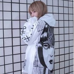 MILK CLUB ✧ ミルククラブショップ - SHOP AT Oversized Harajuku Long Sleeve Outerwear, White Harajuku Hooded Outerwear, White Hooded Harajuku Style Outerwear, Harajuku Long Sleeve Streetwear Outerwear, White Oversized Hooded Windbreaker, White Hooded Graphic Print Outerwear, White Hooded Outerwear For Cosplay, White Hooded Outerwear With Graphic Print, Oversized Long Sleeve Outerwear For Cosplay