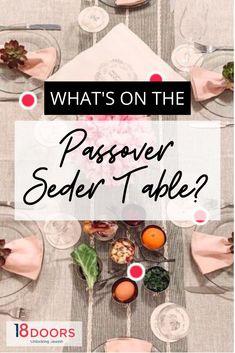 what's on the passover seder table?