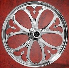 an image of a wheel on a red background