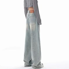 Autumn Winter New High Waisted Jeans Women Button Full Length Wide Leg Denim Pants Fashion Vintage Y2K Light Blue Loose Trousers SPECIFICATIONS Material: COTTON Elasticity: Slight Strech Fabric Type: Cotton denim Style: vintage Decoration: Button Decoration: Fake Zippers Decoration: Bleached Decoration: Washed Season: Autumn/Winter Jeans Style: STRAIGHT Waist Type: high Gender: WOMEN Closure Type: button fly [New Arrival 20240517] Relaxed Fit Denim Blue Bottoms With Button Closure, Relaxed Fit Denim Pants With Button Closure, High Rise Baggy Bottoms With Button Closure, Cotton Denim Blue Bottoms With Button Closure, Casual Wide Leg Jeans With Button Closure, Denim Blue Cotton Bottoms With Button Closure, Fall Washed Blue Jeans With Button Closure, Baggy Mid-rise Jeans With Button Closure, Trendy Straight Leg Cargo Jeans With Button Closure