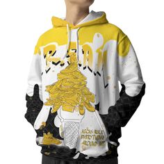 PRODUCT DESCRIPTION: - Made to match ' Jordan 6 Yellow Ochre collection ' - Tailored for Fashion Pioneers: Dive into a realm where every garment is a masterpiece of meticulous design, crafted to embrace you in style and sophistication. From vibrant hoodies to shirts boasting designs that captivate, our pieces are more than just clothing—they're statements of individuality. - Materials:100% High-Grade Polyester Knit Fabric with slightly thinner brushed fleece inside makes this hoodie ideal for ca Waffle Cone, Yellow Ochre, Matching Jordans, Jordan 6, Under The Lights, 3d T Shirts, Fleece Fabric, Unisex Fashion, High Grade