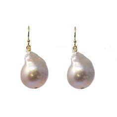 Gray Baroque Pearl Earrings-In 2 Design-Swag Designer Jewelry Elegant Pink Earrings With French Hook, Teardrop Pearl Earrings With French Hook, Baroque Pearl Earrings, French Wire, Gift Card Sale, Silver Accents, Baroque Pearls, Bridal Jewelry, Beautiful Jewelry