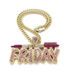 "Hip Hop Celebrity Necklace for women Personalized Gift Chain Material: Alloy Metal Pendant Size : 2\" x 3.5\" Chain Length: 6mm/18\" Cuban Chain" Celebrity Necklace, Baby Blue Nails, Cuban Chain Necklace, Bling Necklace, Pink Friday, Chain Fashion, Chain Choker Necklace, Metal Pendant