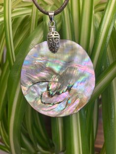 A natural piece of stunning ocean art. So beautiful and colorful. Each one is unique and blessed by the sea. An abalone pendant measuring approximately 1 3/4" in diameter. Ocean Art, Holiday Sales, Jewelry Crafts, Christmas Bulbs, Pendant, Color, Art