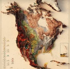 Physical features of North America, Basic knowledge about North America Geography Aesthetic, Map Of North America, Physical Map, North America Map