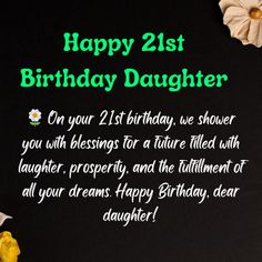 a birthday card for a daughter with flowers