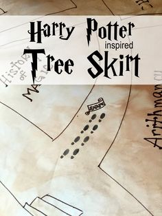 harry potter inspired tree skirt pattern