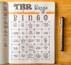 Fun Bullet Journal Ideas, Bullet Journal Reading Log, Book Bujo, Book Bingo, Tracking Reading, Bullet Journal Key, Creating A Bullet Journal