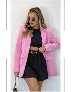 Outfit Elegantes, Outfits Primavera, Semi Formal Outfits, 2023 Pink, Casual Fashion Trends, Outfit Primavera, Ideas De Outfits, Pink Blazer, Fashion Mistakes