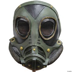 M3A1 Gas Mask. Really Creepy! Latex mask with futuristic gas prohibitive design and tube detailing. Knit cloth eye holes conceals wearers face. One size fits most adults. Apocalypse Costume, Steampunk Gas Mask, Mascaras Halloween, Halloween Costume Mask, Diesel Punk, Cool Masks, Star Wars Baby, Costume Mask, Gas Mask