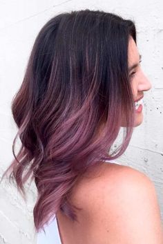 Chocolate Lilac Hair, Babylights Blonde, Lilac Hair Color, Hairstyles Brunette, Highlights Babylights, Hair Color Chocolate, Lilac Hair, Blonde Hairstyles, Hair Shades