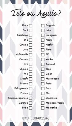 a checklist with the words to do on it and an image of a chevron background